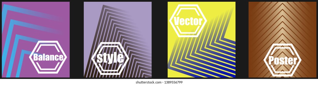 A set of modern abstract Cover Design . Cover Design template for the decoration presentation, brochure, catalog, poster, book, magazine etc. Vector Illustration.
