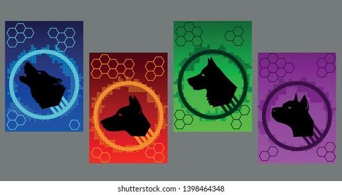 A set of modern abstract Cover Design . Cover Design template for the decoration presentation, brochure, catalog, poster, book, magazine etc. Vector Illustration.