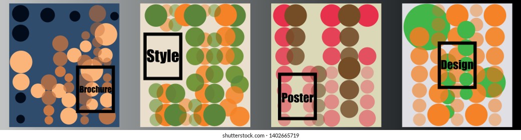 A set of modern abstract Cover Design . Cover Design template for the decoration presentation, brochure, catalog, poster, book, magazine etc. Vector Illustration.