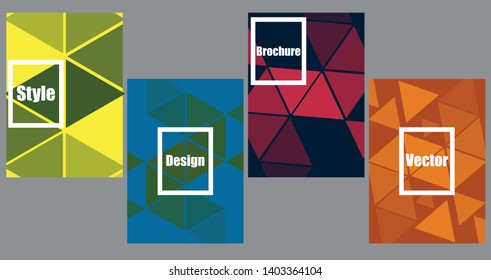 A set of modern abstract Cover Design . Cover Design template for the decoration presentation, brochure, catalog, poster, book, magazine etc. Vector Illustration.