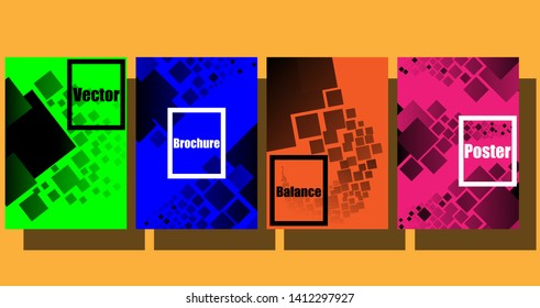 A set of modern abstract Cover Design . Cover Design template for the decoration presentation, brochure, catalog, poster, book, magazine etc. Vector Illustration.