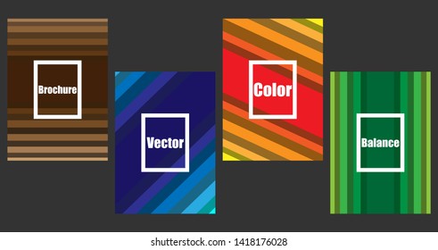A set of modern abstract Cover Design . Cover Design template for the decoration presentation, brochure, catalog, poster, book, magazine etc. Vector Illustration.