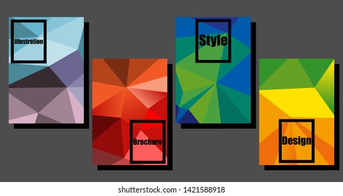 A set of modern abstract Cover Design . Cover Design template for the decoration presentation, brochure, catalog, poster, book, magazine etc. Vector Illustration.