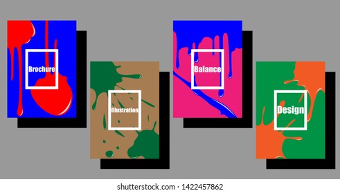 A set of modern abstract Cover Design . Cover Design template for the decoration presentation, brochure, catalog, poster, book, magazine etc. Vector Illustration.