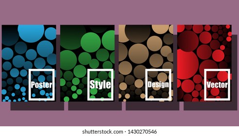 Set of modern abstract cover design using geometric shapes. Cover design template for decoration, brochure, catalogue, poster, book, magazine presentation etc. vector illustration.
