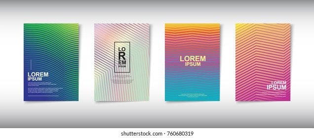 A set of modern abstract Cover Design . Cover Design  template for the decoration presentation, brochure, catalog, poster, book, magazine etc. Vector Illustration


