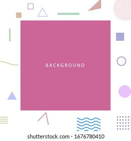 Set of modern abstract halftone and memphis style elements for posters, banners, flyers, leaflets, backgrounds and other design