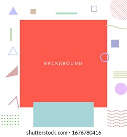 Set of modern abstract halftone and memphis style elements for posters, banners, flyers, leaflets, backgrounds and other design