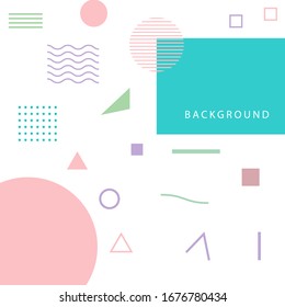 Set of modern abstract halftone and memphis style elements for posters, banners, flyers, leaflets, backgrounds and other design