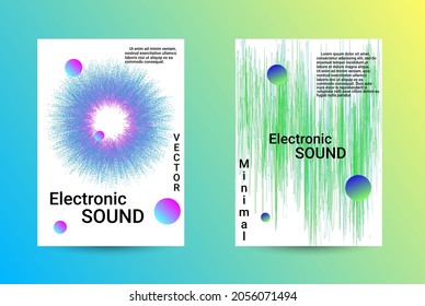 Set modern abstract musical, great design for any purposes. Business abstract presentation concept. Web banner layout template. Technology vector illustration. Music abstract background.

