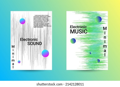 Set modern abstract musical, great design for any purposes. Business abstract presentation concept. Web banner layout template. Technology vector illustration. Music abstract background.

