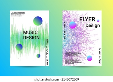 Set modern abstract musical, great design for any purposes. Business abstract presentation concept. Web banner layout template. Technology vector illustration. Music abstract background.

