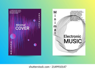 Set modern abstract musical, great design for any purposes. Business abstract presentation concept. Web banner layout template. Technology vector illustration. Music abstract background.

