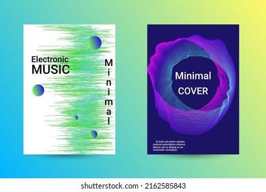 Set modern abstract musical, great design for any purposes. Business abstract presentation concept. Web banner layout template. Technology vector illustration. Music abstract background.

