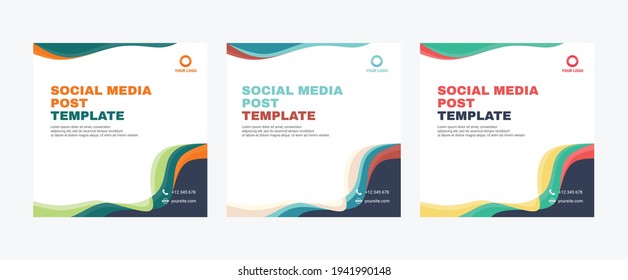 Set of modern abstract Unique Editable Social Media banner Template.Promotional web banner for social media post.Elegant sale ads and discount promo