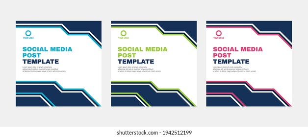 Set of modern abstract Unique Editable Social Media banner Template.Promotional web banner for social media post.Elegant sale ads and discount promo