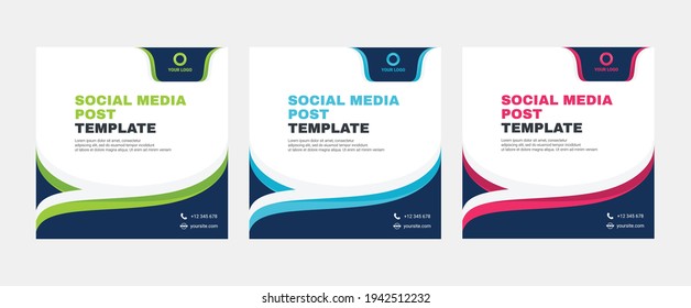 Set of modern abstract Unique Editable Social Media banner Template.Promotional web banner for social media post.Elegant sale ads and discount promo