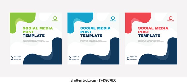 Conjunto de plantillas de banner de medios sociales editables únicas y abstractas.Banner de promoción de páginas web para publicaciones en medios sociales.Anuncios de venta elegantes y promoción de descuento

