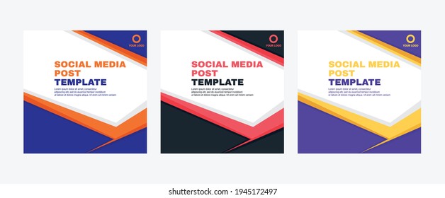 Set of modern abstract Unique Editable Social Media banner Template.Promotional web banner for social media post.Elegant sale ads and discount promo