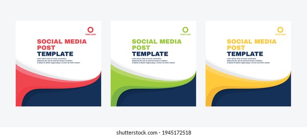 Conjunto de plantillas de banner de medios sociales editables únicas y abstractas.Banner de promoción de páginas web para publicaciones en medios sociales.Anuncios de venta elegantes y promoción de descuento