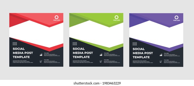 Set of modern abstract Unique Editable Social Media banner Template.Promotional web banner for social media post.Elegant sale ads and discount promo