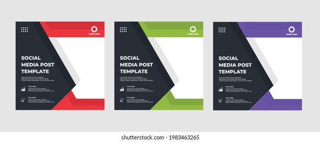 Set of modern abstract Unique Editable Social Media banner Template.Promotional web banner for social media post.Elegant sale ads and discount promo