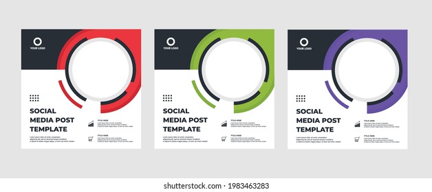 Set of modern abstract Unique Editable Social Media banner Template.Promotional web banner for social media post.Elegant sale ads and discount promo