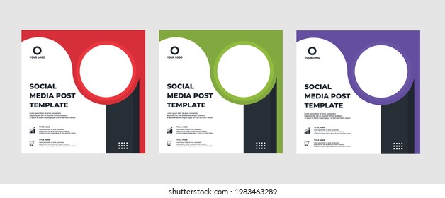 Set of modern abstract Unique Editable Social Media banner Template.Promotional web banner for social media post.Elegant sale ads and discount promo