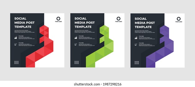 Set von modernen abstrakten einzigartigen Editable Social Media Banner Template.Promotional web banner for social media post.Elegante Verkaufs-Anzeigen und Rabattwerbung