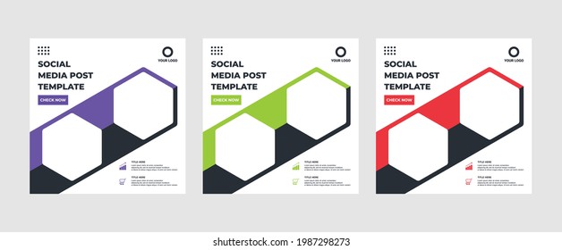 Set of modern abstract Unique Editable Social Media banner Template.Promotional web banner for social media post.Elegant sale ads and discount promo