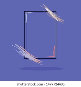 Set of modern abstract vector banners or Frame Photos. Flat shapes. Template ready for use in web or print design.