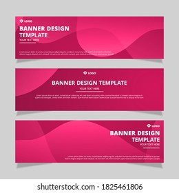 Set of modern abstract vector banners design. Template ready for use in web or print design.