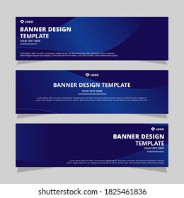 Set of modern abstract vector banners design. Template ready for use in web or print design.