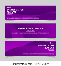 Conjunto de diseño de banners vectoriales abstractos modernos. Plantilla lista para su uso en diseño web o de impresión.