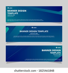 Set of modern abstract vector banners design. Template ready for use in web or print design.