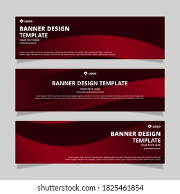 Set of modern abstract vector banners design. Template ready for use in web or print design.