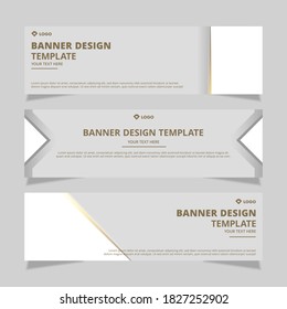 Set of modern abstract vector banners design. Template ready for use in web or print design.