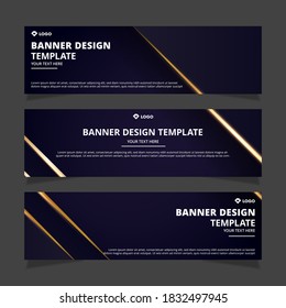 Set of modern abstract vector banners design. Template ready for use in web or print design.