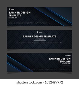 Set of modern abstract vector banners design. Template ready for use in web or print design.