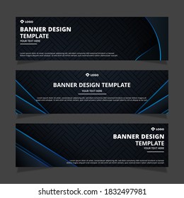 Set of modern abstract vector banners design. Template ready for use in web or print design.