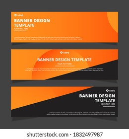 Set of modern abstract vector banners design. Template ready for use in web or print design.