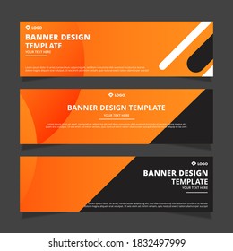 Set of modern abstract vector banners design. Template ready for use in web or print design.