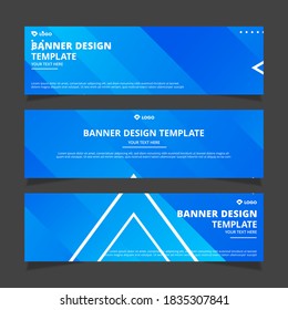 Set of modern abstract vector banners design. Template ready for use in web or print design.