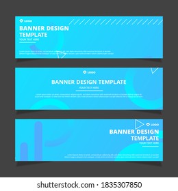 Conjunto de diseño de banners vectoriales abstractos modernos. Plantilla lista para ser utilizada en diseño web o de impresión.