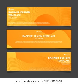 Set of modern abstract vector banners design. Template ready for use in web or print design.