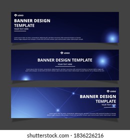 Set of modern abstract vector banners design. Template ready for use in web or print design.