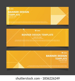 Set of modern abstract vector banners design. Template ready for use in web or print design.