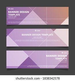 Conjunto de diseño de banners vectoriales abstractos modernos. Plantilla lista para ser utilizada en diseño web o de impresión.