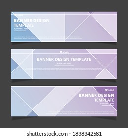 Set von modernen abstrakten Vektorbannern Design. Vorlage für den Einsatz im Web- oder Printdesign.