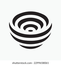 Set of modern abstract vector Logo graphics. Flat geometric shapes of different colors with black in Memphis design style. Template ready for use in web or print design, LOGO Design.